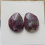 Natural Tourmaline Gemstone Cabochon Pair, 17x13x4mm, 3.5g - MyGemGarden