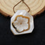 New Design!  Carved M.O.P Gemstone Flower Pendant Bead, 23x22x8mm, 5.6g - MyGemGarden