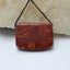 Natural Multi-Color Picasso Jasper Drilled Gemstone Pendant Bead, 30x22x7mm, 9.9g - MyGemGarden