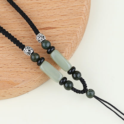 Hetian jade Exquisite Rope Necklace,Adjustable Necklace40-67cm
