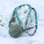 Colliers de pierres précieuses brutes, collier de colliers de pierres précieuses turquoise, collier réglable