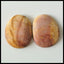 Natural Multi-Color Picasso Jasper Gemstone Cabochon Pair 20x16x4mm,4.0g - MyGemGarden