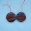 Natural Mookaite  Jasper Drilled Earrings Pair 26x5mm,11g - MyGemGarden