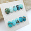10 PCS Natural Oval Turquoise Gemstone Cabochons, 8x6x3mm, 3g - MyGemGarden