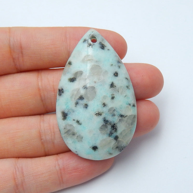 Natural Turquoise Drilled Pendant Beads, 47x29x8mm, 14.6g - MyGemGarden