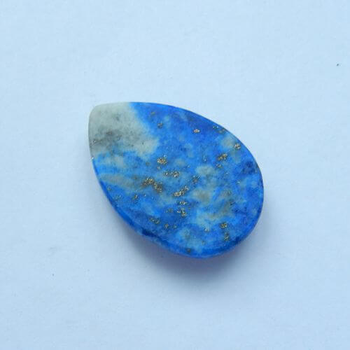 Natural Stone Water Drop Shape Lapis Lazuli Gemstone Cabochon 45x35x7mm 18.7g - MyGemGarden