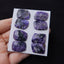 New Arrival 4 Pairs Beautiful Charoite cabochons, 20x15x4mm, 19x14x3mm, 14.4g - MyGemGarden