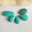 5 pcs Turquoise  Cabochon Pairs 29x13x4mm,17x13x4mm,10.1g - MyGemGarden