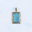 Natural Gemstone Turquoise Copper Pendant