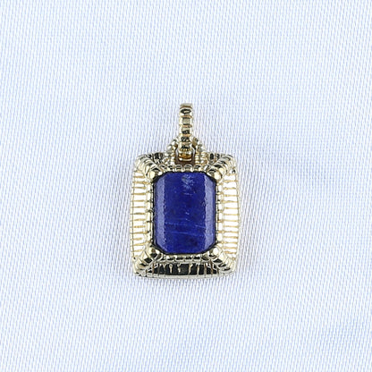 Natural Lapis Lazuli Copper Pendant