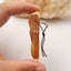 New Arrival Red Agate Carved butterfly Pendant Bead, 61x17x14mm, 18.6g - MyGemGarden