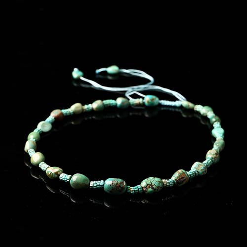 New Fashion Green Turquoise Gemstone Jewelry Loose Beads, 30.6g - MyGemGarden