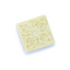 Carved Flower Square Serpentine Gemstone Cabochon, 41x8mm, 32.4g - MyGemGarden