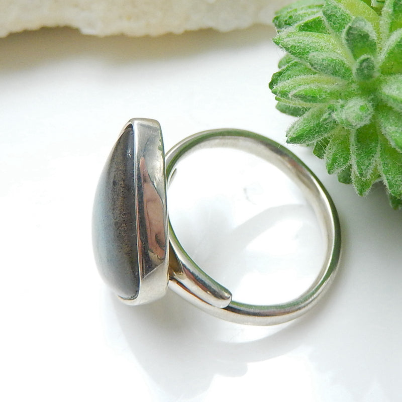 Wholesale 1 piece Labradorite Ring handmade customizable Ring, silver ring Gift For Her, 5.1g - MyGemGarden