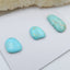 3 PCS Natural Turquoise Flatback Gemstone Cabochon, 19x11x5mm, 13x10x4mm, 3.8g - MyGemGarden