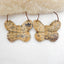 Butterfly Earrings Pair, Carved Chohua Jasper Butterfly Gemstone Earrings set, 40x31x4mm, 15g - MyGemGarden