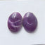 Natural Sugilite Oval Gemstone Cabochon Pair, 14x10x4mm, 1.58g - MyGemGarden