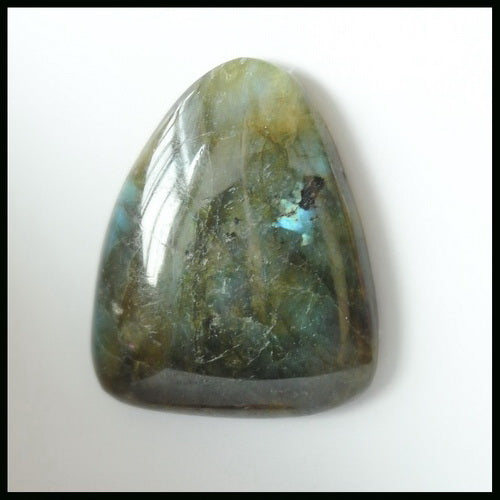 Natural Labradorite Gemstone Cabochon 31x26x6mm,8.85g - MyGemGarden