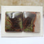 Natural Mushroom Jasper Square Gemstone Cabochon Pair, 19x16x4mm, 4.5g - MyGemGarden