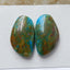 Natural Blue opal Gemstone Cabochon pair, 23x13x5mm, 4.7g - MyGemGarden