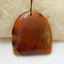 Natural Red agate Drilled Gemstone Pendant Pair, 37x34x7mm, 15.3g - MyGemGarden