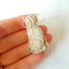 Carved Cat Lace Agate Pendant Bead, 41x21x9mm, 8.19g - MyGemGarden