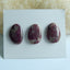 3 pcs Natural  Pink Tourmaline Gemstone Cabochons, 21x15x4mm, 8.3g - MyGemGarden
