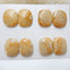 4 Pairs Natural Indonesian Fossil Coral Gemstone Cabochons, 23x19x5mm, 24x16x6mm, 31.3g - MyGemGarden