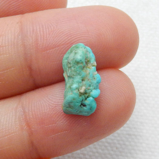 Natural stone Nugget Turquoise cabochon, 13x7x5mm, 0.5g - MyGemGarden