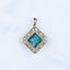 Natural Gemstone Turquoise Copper Pendant