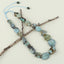 Natural Turquoise Necklace, Turquoise Bead Strands Handmade Gemstones, Adjustable Necklace, 1 Strand, 20-26 inch, 88.8g