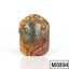 Sale 1 Piece Unique Hand Carved Angel Fish Multicolor Ocean Jasper Pendant Stone, 34-35mm - MyGemGarden