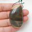 Natural Polish Flint Drilled Gemstone Pendant Bead, 45x27x9mm, 18.1g - MyGemGarden