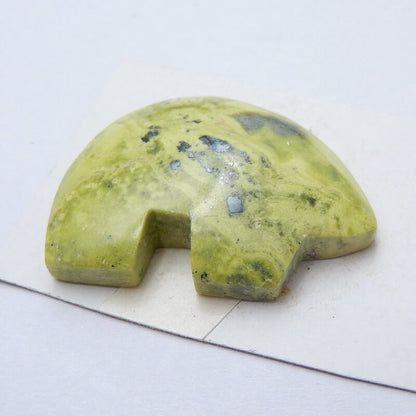 Natural Serpentine Gemstone Cabochon, 30x22x6mm, 6.2g - MyGemGarden