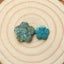 2pcs Natural Turquoise Gemstone Cabochons, 14x5mm, 10x2mm, 1.9g - MyGemGarden