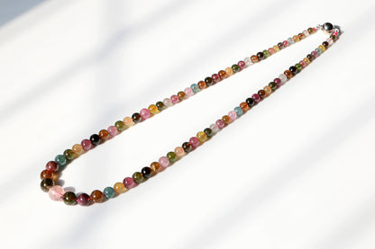 Fashion Tourmaline Loose Bead Necklace 51cm, 34.5g - MyGemGarden
