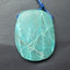 Beautiful Chrysocolla Carved Dog and Coin Pendant Bead, 35x27x7mm, 13.06g - MyGemGarden