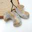 New, Carved Picasso Jasper Eagle Earrings Pair, Handmade Carved Earrings Pair, 34x24x4mm, 11.4g - MyGemGarden