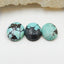 3 PCS Natural Oval Turquoise Gemstone Cabochons, 12x9x4mm, 2.4g - MyGemGarden