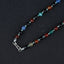 Natural Faceted Yellow Quartz and Agate Gemstone with Silver Beads Necklace 22 inch, 63g