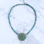Colliers de pierres précieuses brutes, collier de colliers de pierres précieuses turquoise, collier réglable