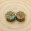 2 pcs Turquoise Carved Flowers Cabochon Pairs, 10x6mm, 2.2g - MyGemGarden