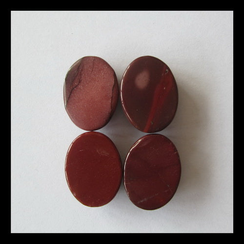 4 PCS Mookaite Jasper Cabochon 20x15x8mm,20x15x7mm,14g - MyGemGarden