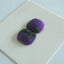 Natural Sugilite Gemstone Cabochon Pair 11x9x2mm,1.5g - MyGemGarden