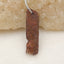 Raw Ghost Quartz drilled Pendant Stone, 35x10x5mm, 2.4g