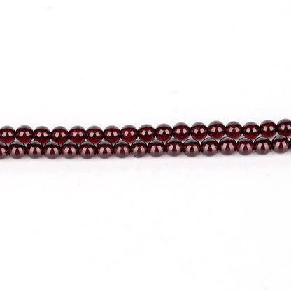 New Arrival Beeswax Necklace Pendant 30x21x10mm, Garnet 4.5mm Round Beads, 24.8g - MyGemGarden