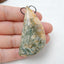 Natural Bamboo Agate Drilled Pendant Bead, 52x26x10mm, 21.5g - MyGemGarden