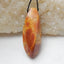 Natural Multi-Color Picasso jasper Drilled Gemstone Pendant Bead, 38x13mm, 9g - MyGemGarden