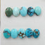 10 PCS Natural Oval Turquoise Gemstone Cabochons, 8x6x3mm, 3g - MyGemGarden