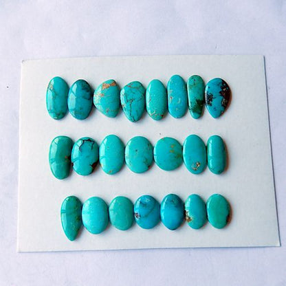 22 PCS Natural Turquoise Gemstone  Cabochon£¬17x9x2mm,13x8x3mm,12.3g - MyGemGarden